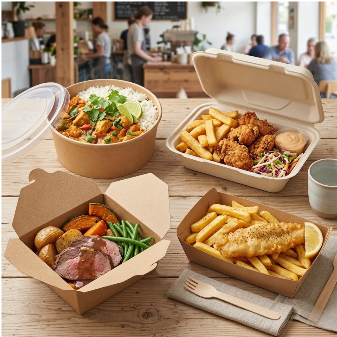 Bagasse vs Paper vs Plastic: Which Takeaway Container Actually Handles Hot & Oily Food Best?