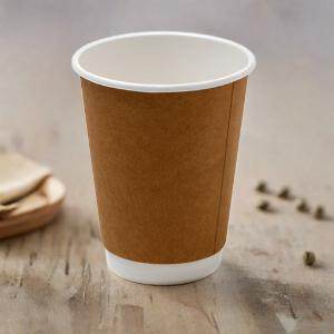 PE Coated Double Wall Paper Coffee Cups - Pakio