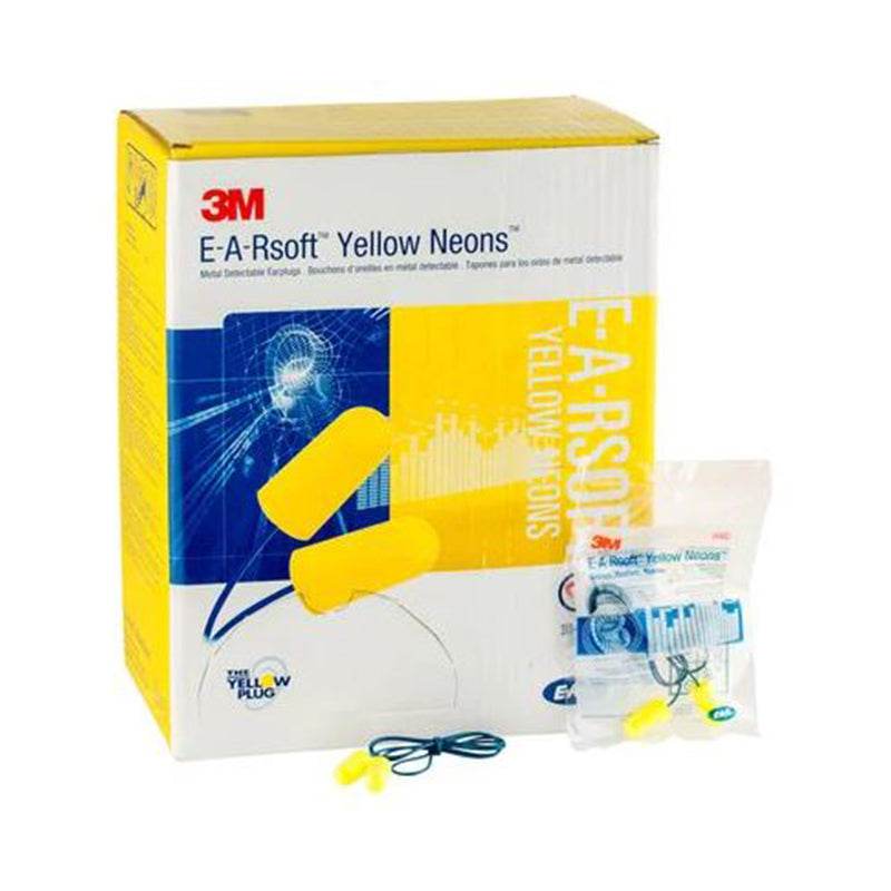 3M Metal Detectable Ear Plugs 200 pairs/box - Pakio