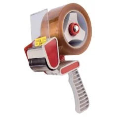 Roll of tape with dispenser on a white background