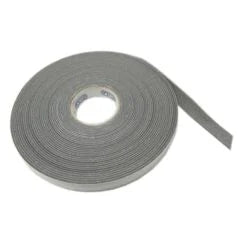 Roll of gray tape on a white background