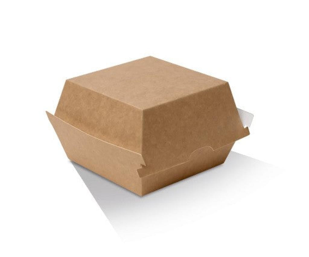 Detpak - Burger Box - Kraft Corrugated 250pcs/CTN