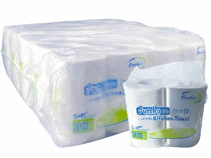 Perforated Jumbo Kitchen Towel 20 Rolls/Pk - Pakio