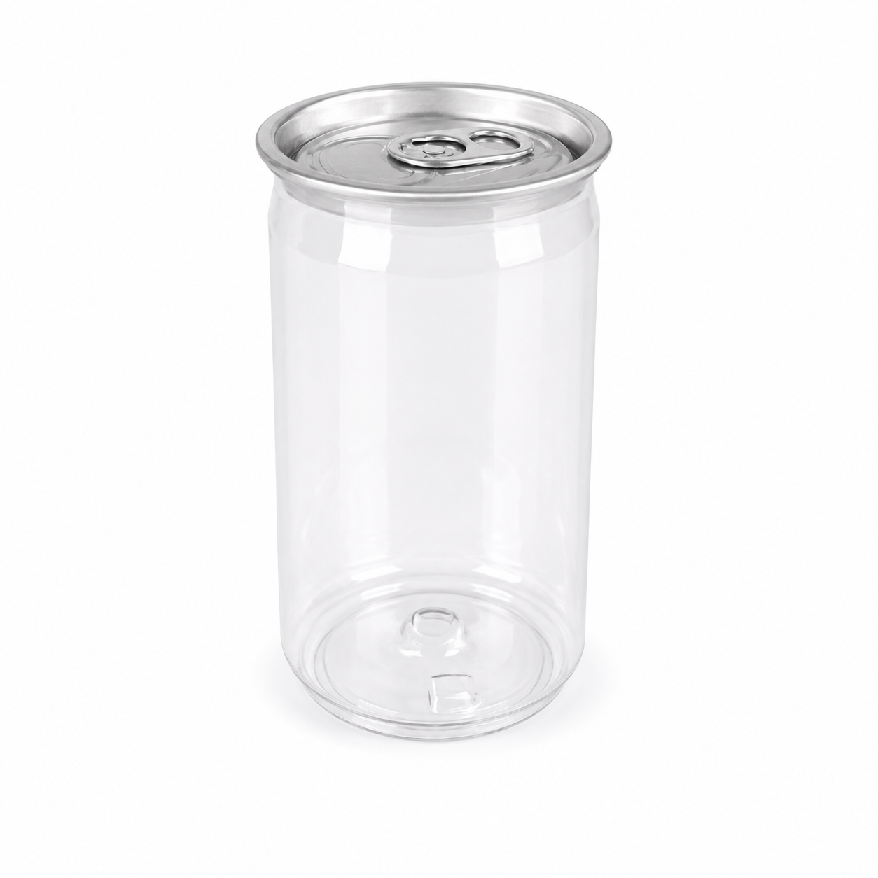 Clear PET Can 200ml with Aluminium Lid – Fits Any 55mm Seamer | Saturn (Box of 400)
