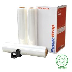 PowerWrap Hand Stretch Film 4 Rolls | Tear & Puncture Resistant