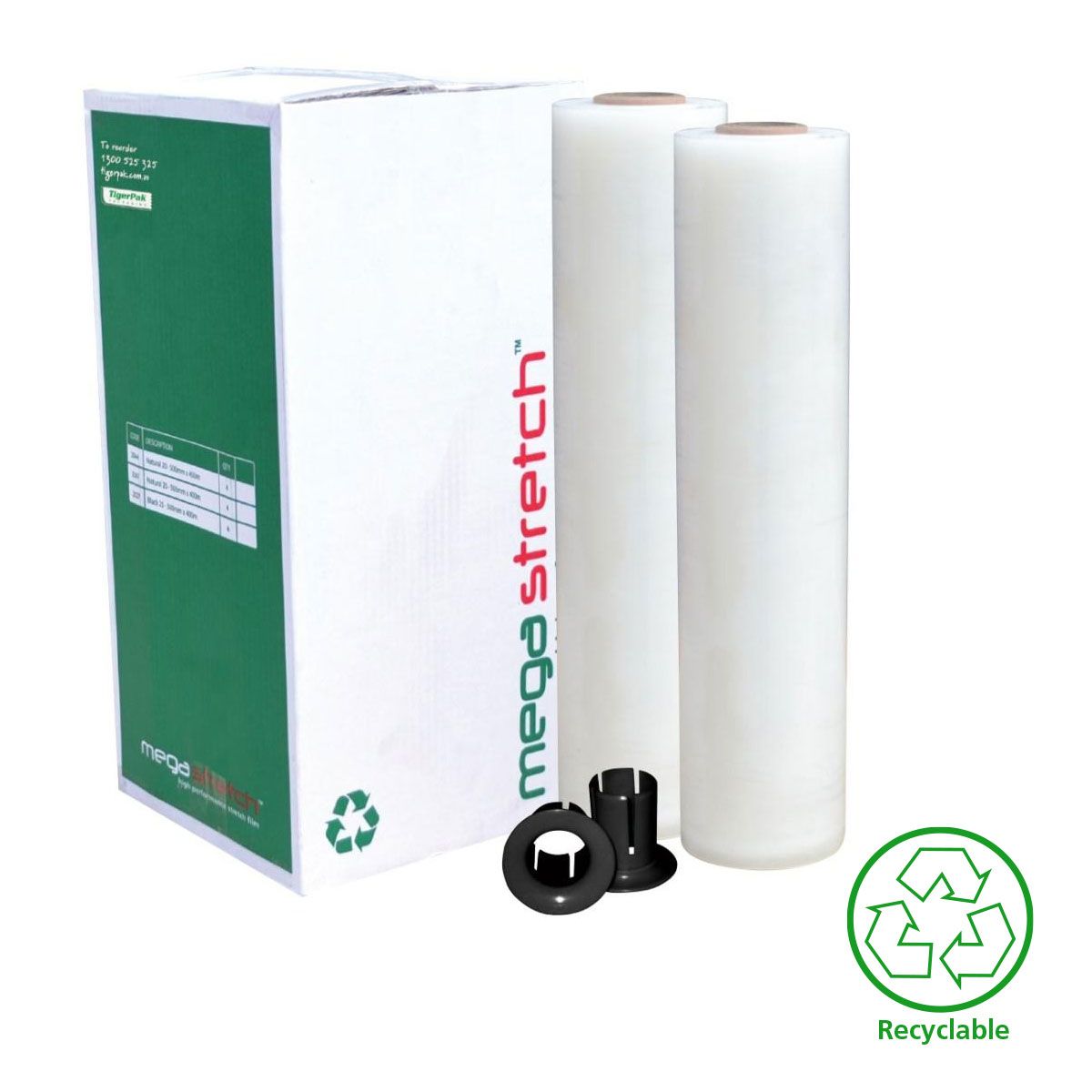 High Clarity Stretch Film 6 Rolls | Easy to Scan & Rolled Edge