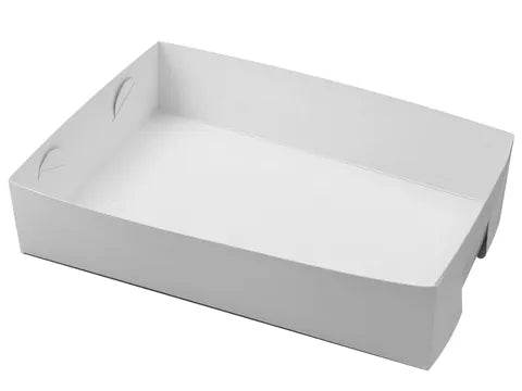 #23 Double White Cake Trays 250pcs - Pakio