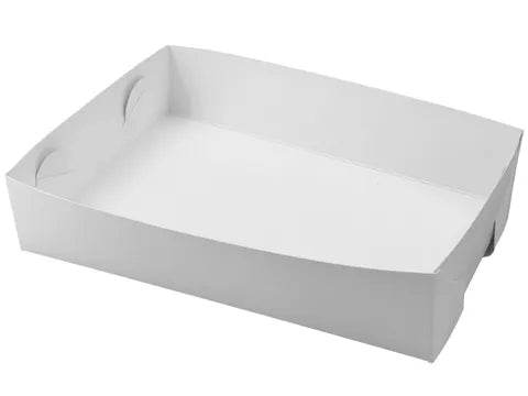 #24 Double White Cake Trays 250pcs - Pakio