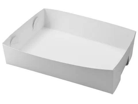 #25 Double White Cake Trays 250pcs - Pakio