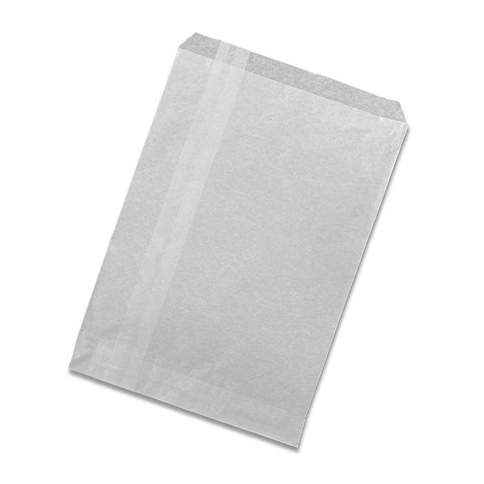 2 Long Flat Bag - White 500pc/pk - Pakio
