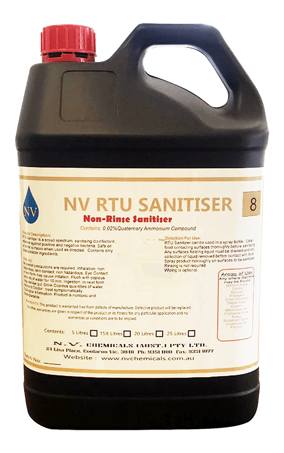 RTU Non-Rinse Food Sanitiser 5Lt - Pakio