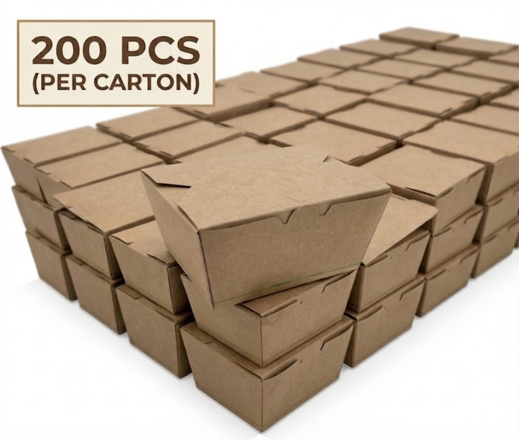 Small PLA Coated Lunch Box 200pc/ctn