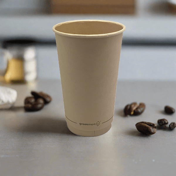 16oz Aqueous Coated DW Cup/Bamboo 500pc - Pakio