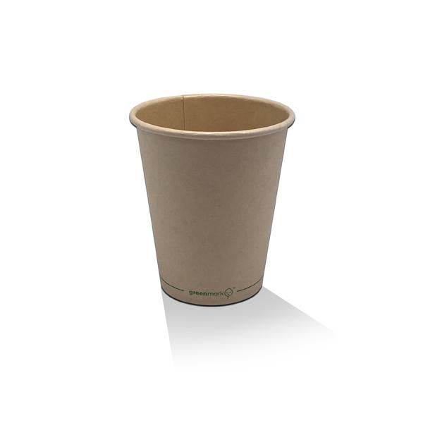 8oz Aqueous Coated SW Cup/Bamboo 100-1000pc - Pakio