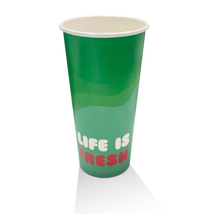 22oz Aqueous Coated Paper Cold Drink Cup 1000pcs - Pakio