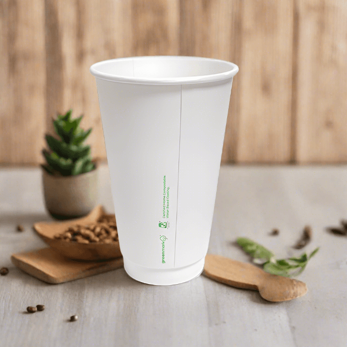 16oz Aqueous Coated DW Cup/White 500pc - Pakio