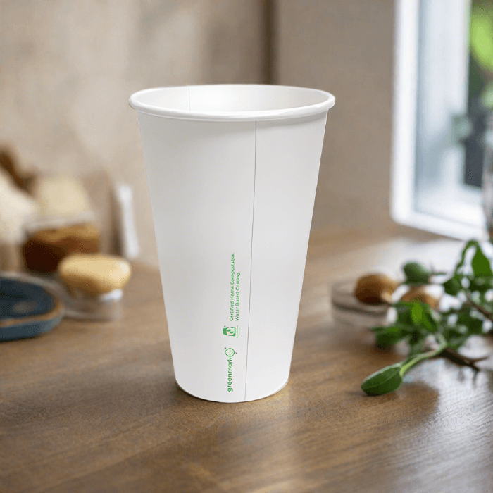 16oz Aqueous Coated SW Cup/White 100-1000pc - Pakio