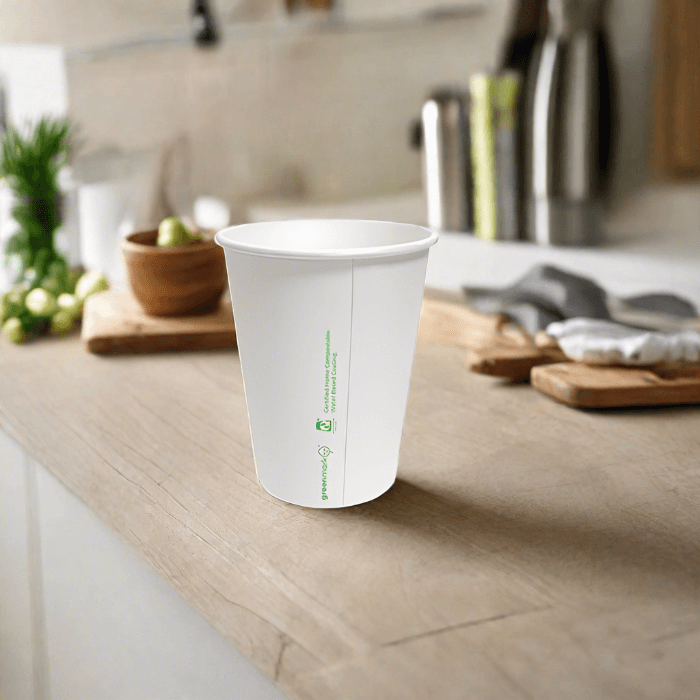 8oz Aqueous Coated SW Cup/White 100-1000pc - Pakio