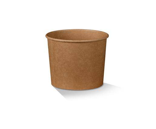PE Coated Brown Kraft Soup Bowl 12oz - Premium Food Containers for Professional Packaging (500pc/ctn)