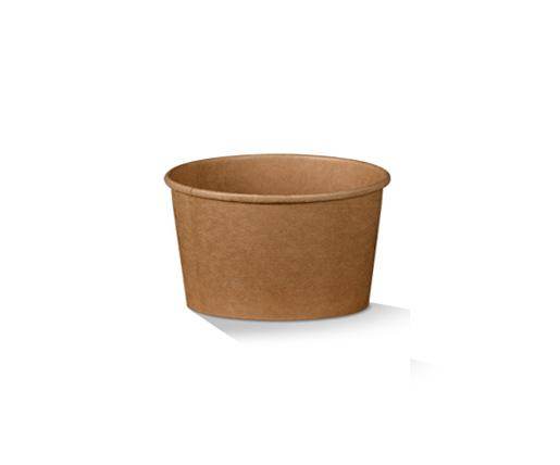 PE Coated Brown Kraft Soup Bowl 8oz - Premium Food Containers for Professional Packaging (500pc/ctn)