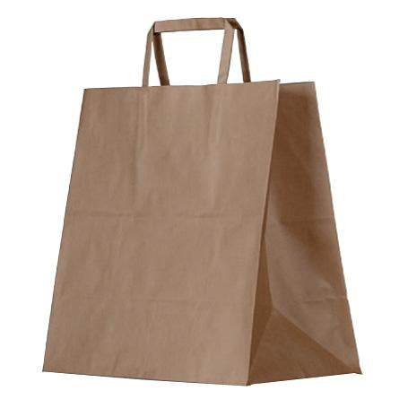 Small Flat Paper Handle Bag 250pc/ctn - Pakio