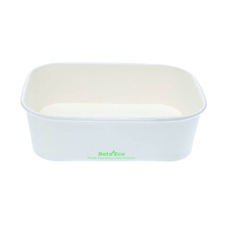 BetEco 650ml White Paper Food Tubs 300pc/ctn - Pakio