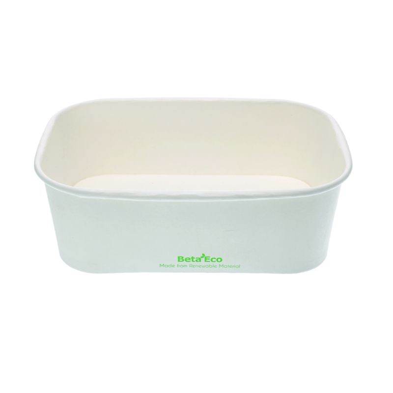 BetEco 750ml White Paper Food Tubs 300pc/ctn - Pakio