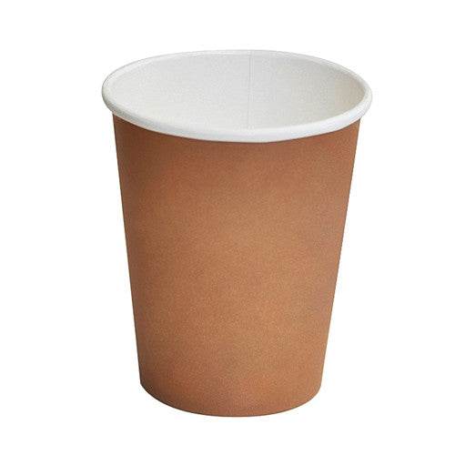 12oz PLA Coated SW Cup/Brown 100-1000pc - Pakio