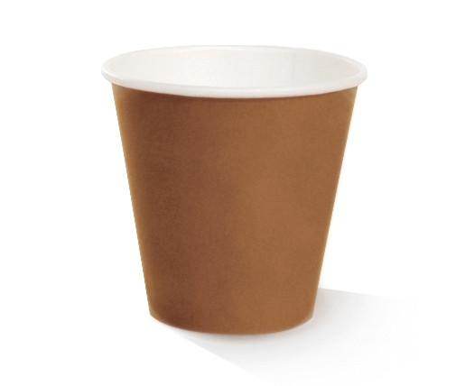 8*oz PLA Coated SW Cup 90mm/Brown 100-1000pc - Pakio
