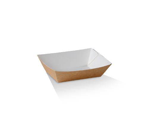 #1 X-Small Tray Brown Cardboard 1000pc/ctn - Pakio