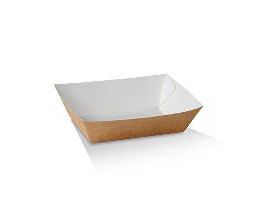 #3 Medium Tray Brown Cardboard 500pc/ctn - Pakio