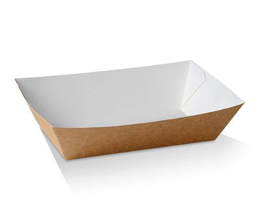 #4 Large Tray Brown Cardboard 400pc/ctn - Pakio