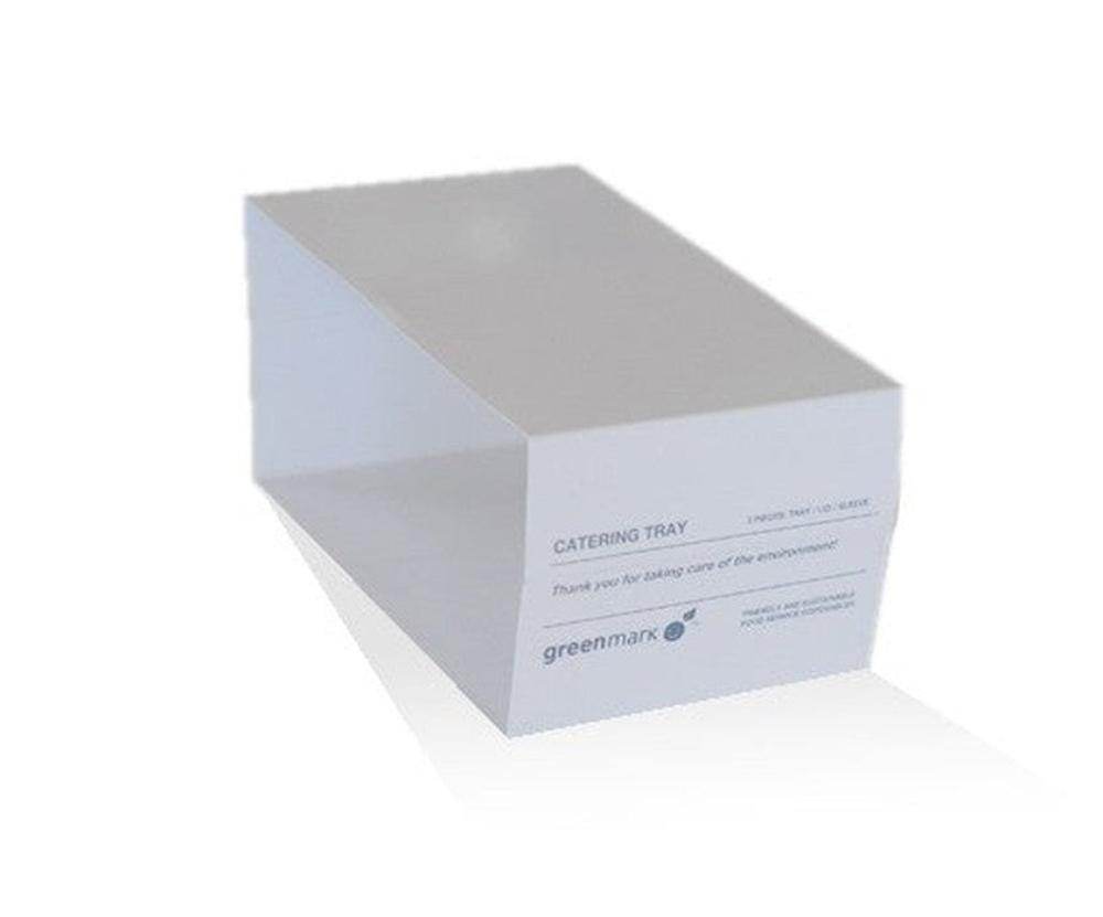 White Catering Tray Sleeve Med/Large 50pc/pk - Pakio