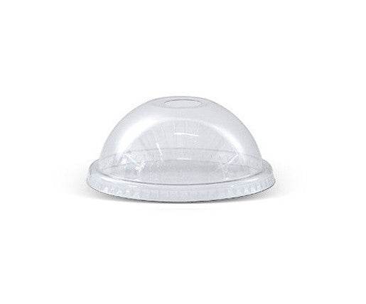 PET 95mm Clear Cold Drink Plastic Cup Dome Lid / Die-cut Hole (fit U cups) - 1000pcs - Pakio