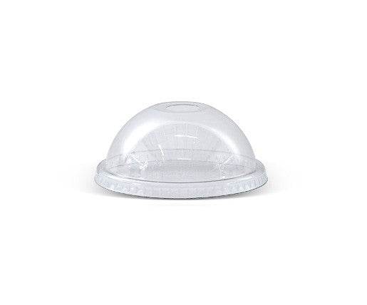 PET 98mm Clear Cold Drink Plastic Cup Dome Lid No Hole - 1000pcs - Pakio