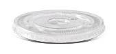 PET 78mm Clear Cold Drink Plastic Cup Flat Lids with X-Slot - 1000pcs - Pakio