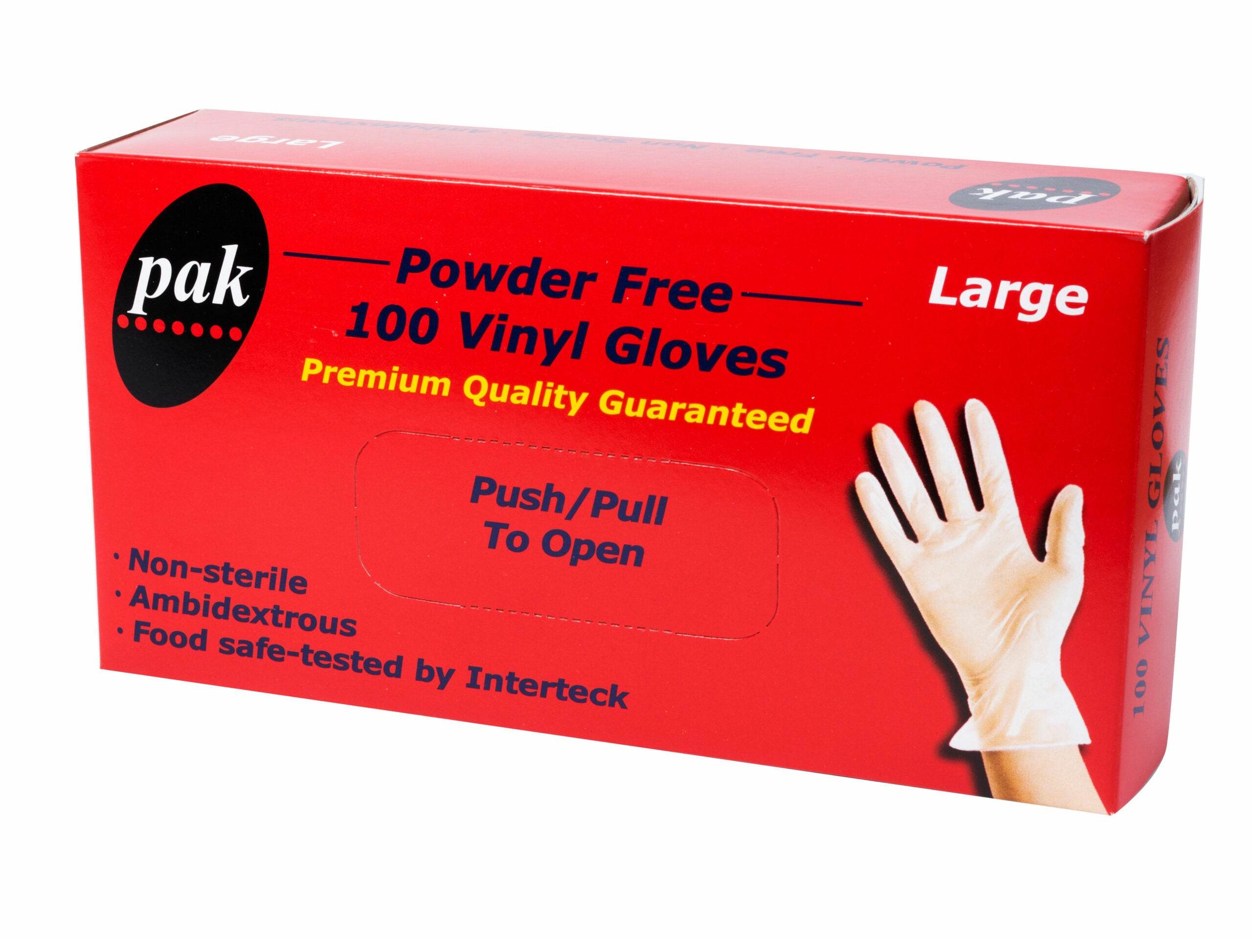 Disposable Vinyl Gloves Powder Free Clear - SMLXL 100-1000pc - Pakio