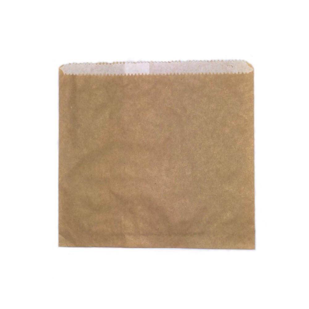 1/2 Square GPL Bag - Brown 500pc/pk - Pakio