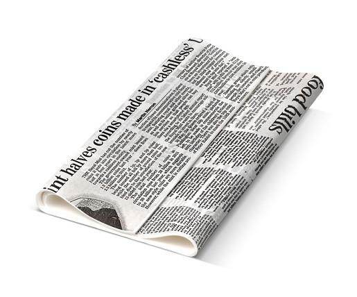 Greaseproof Paper Newsprint 190x300mm 200/ream - Pakio