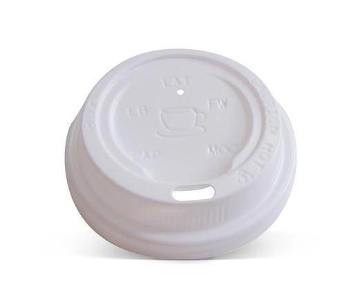 Coffee Cup Lid 8*/12/16/20oz - 90mm White 1000pc - Pakio