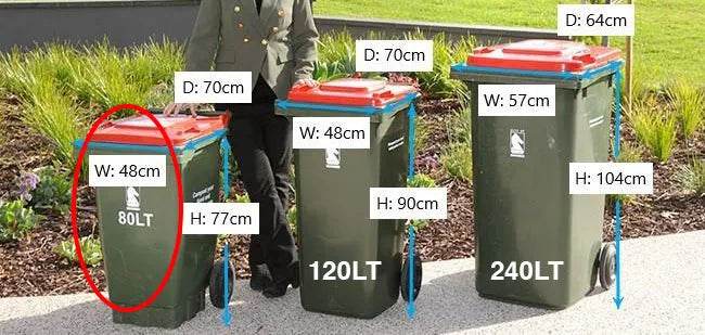 Heavy Duty 80L Black Recycled Garbage Bags - 200 Bags - Pakio