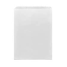 4 Long Flat Bag - White 500pc/pk