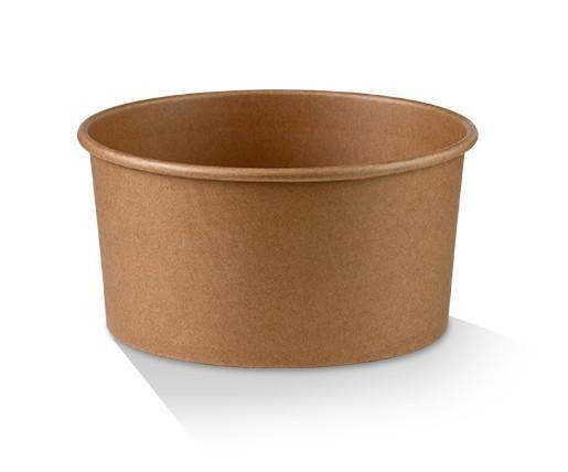 PE Coated Kraft Salad Bowl 42oz - Premium Food Containers for Professional Packaging (300pc/ctn)
