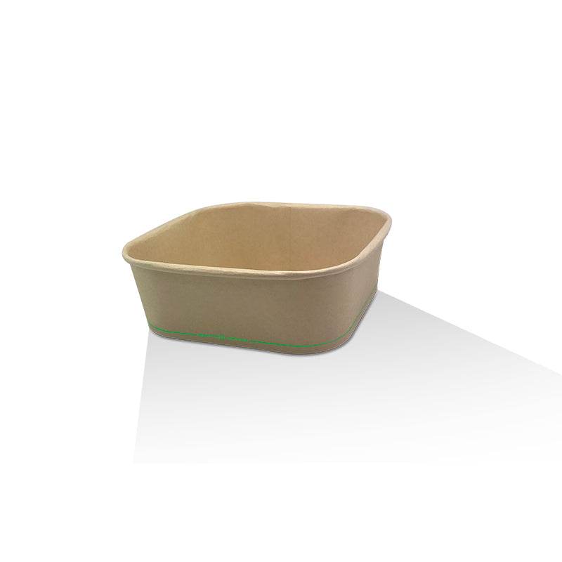1000ml Bamboo Paper Square Container 300pc/ctn - Pakio