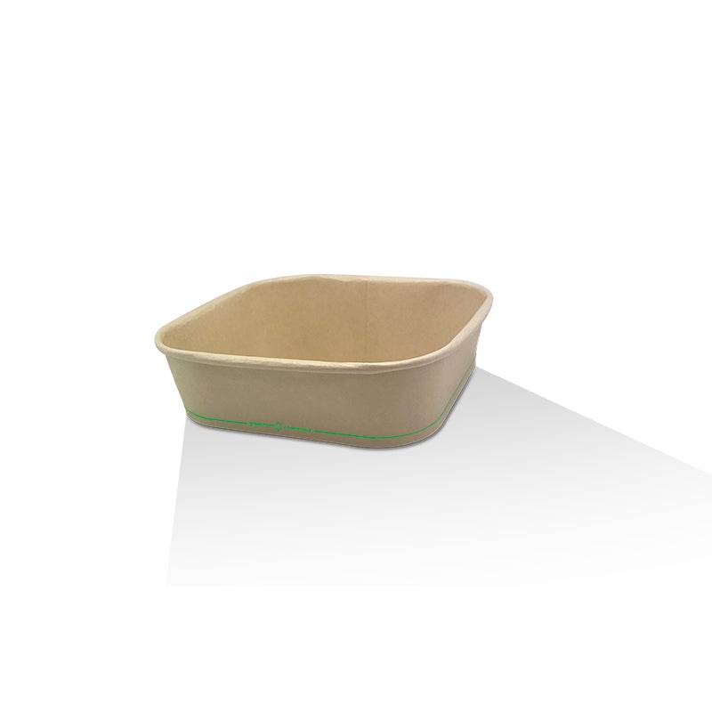 750ml Bamboo Paper Square Container 300pc/ctn - Pakio