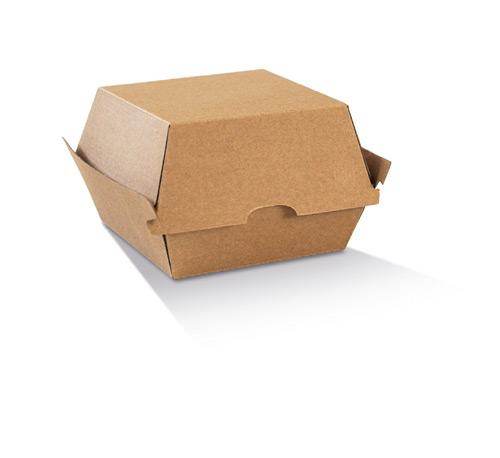 High Burger Box - Kraft Corrugated 200pc/ctn - Pakio