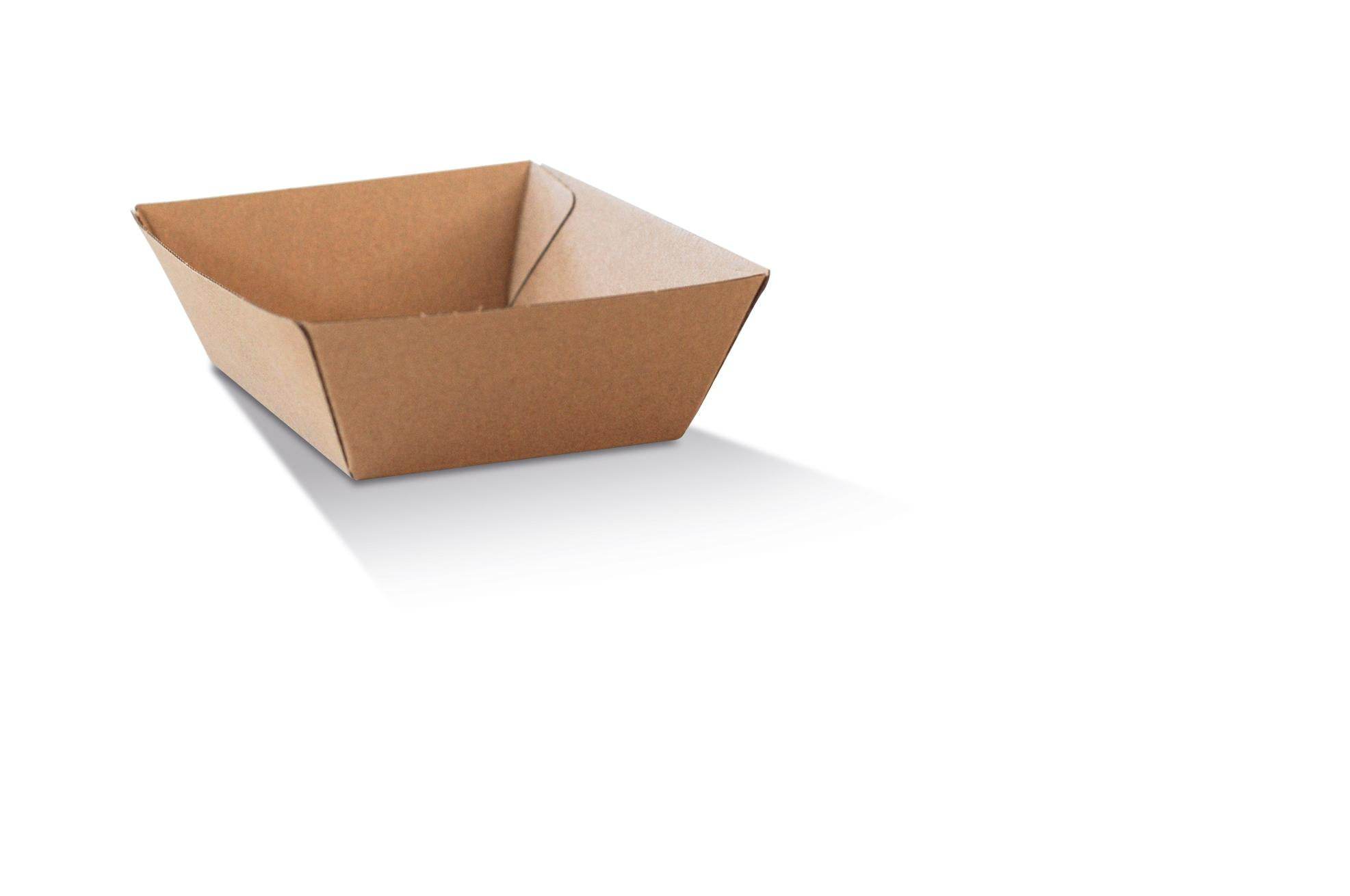 Small Tray Brown Corrugated 500pc/ctn - Pakio