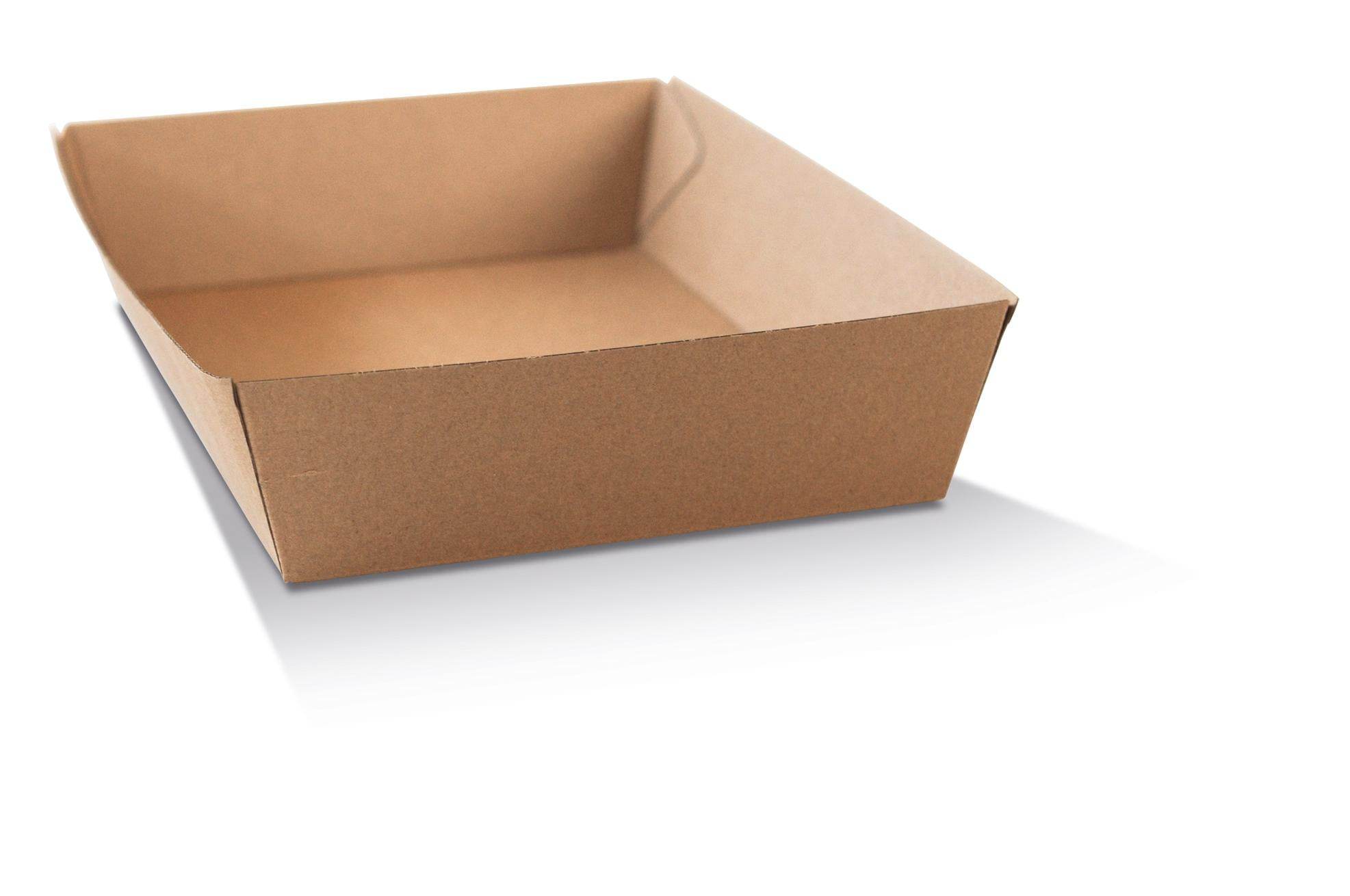 X-Large Tray Brown Corrugated 100pc/ctn - Pakio