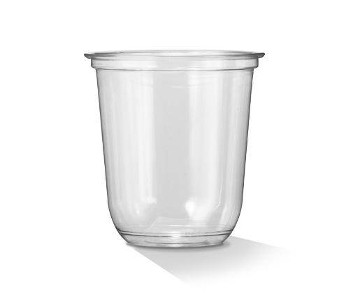 PET 10oz/300ml Clear Plastic U Shaped Cold Drink Food Cups - 1000pcs - Pakio