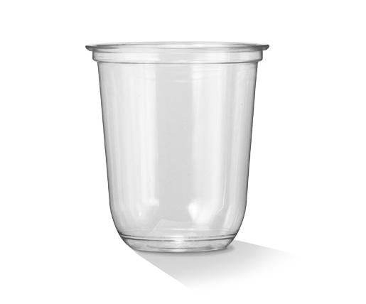 PET 12oz/360ml Clear Plastic U Shaped Cold Drink Food Cups - 1000pcs - Pakio